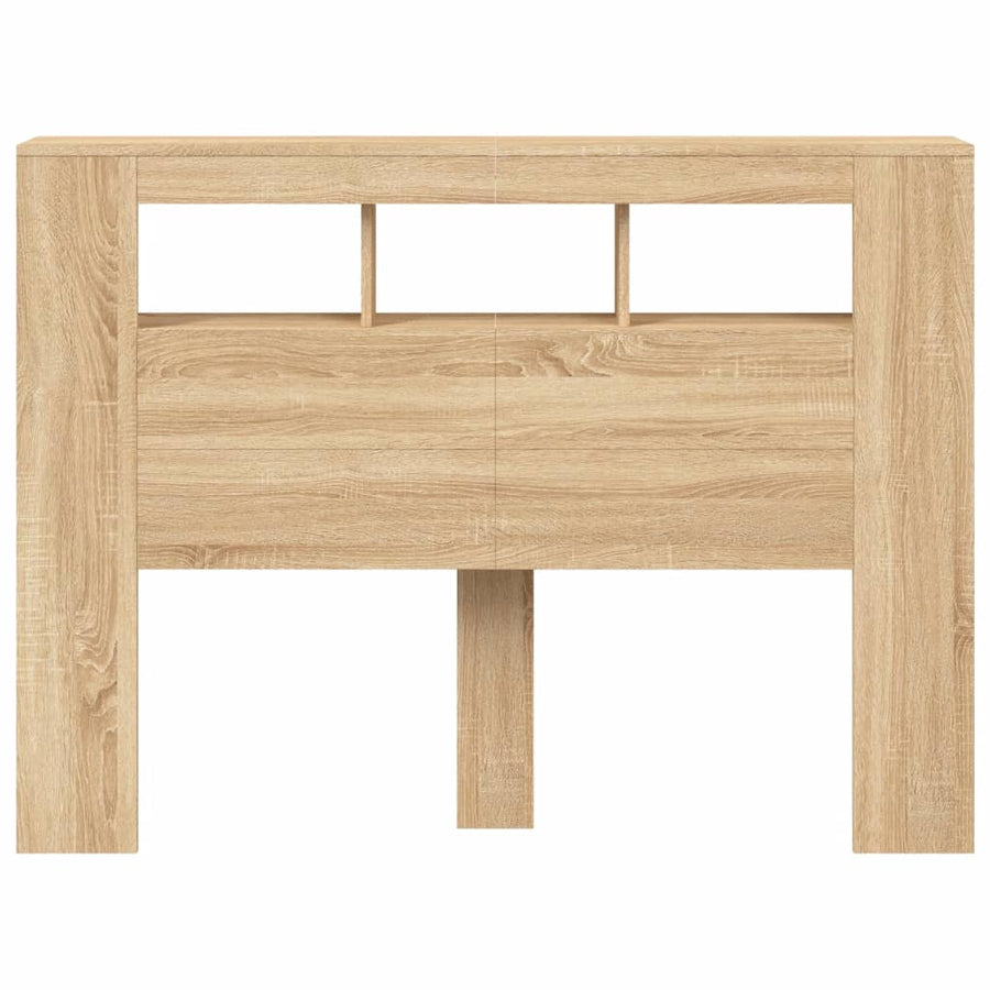 Hoofdbord 40X8,5X03,5 Cm Bewerkt Hout Kleurig 140 x 103.5 cm Sonoma eiken