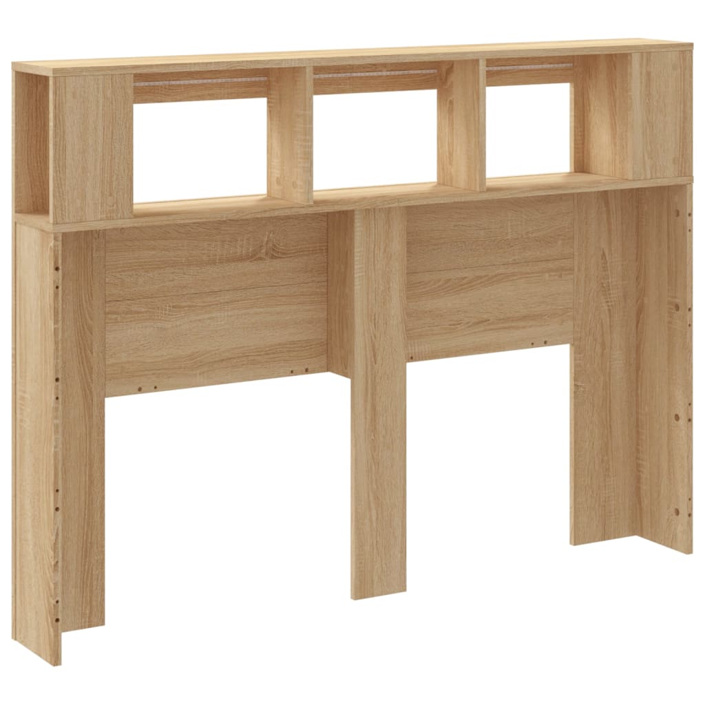 Hoofdbord 40X8,5X03,5 Cm Bewerkt Hout Kleurig 140 x 103.5 cm Sonoma eiken
