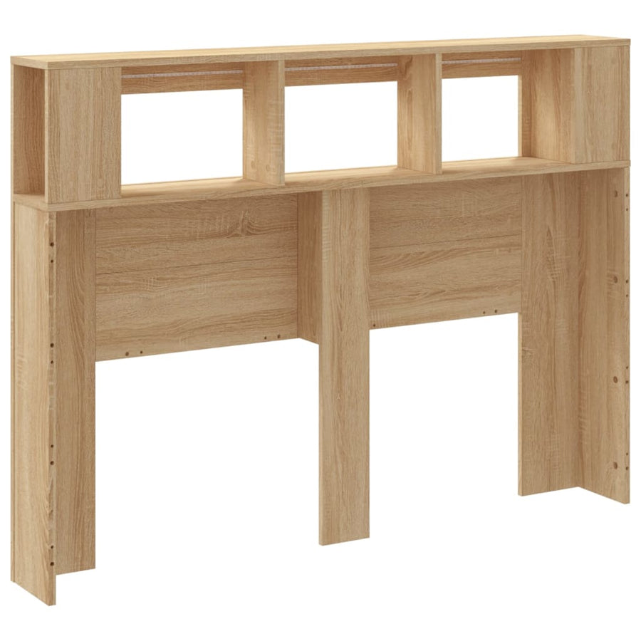 Hoofdbord 40X8,5X03,5 Cm Bewerkt Hout Kleurig 140 x 103.5 cm Sonoma eiken