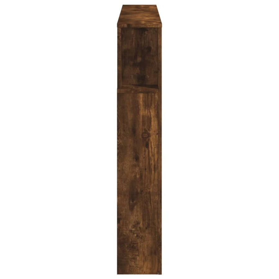 Hoofdeinde Met Led 40X8,5X03,5 Cm Bewerkt Hout 140 x 103.5 cm Gerookt eiken
