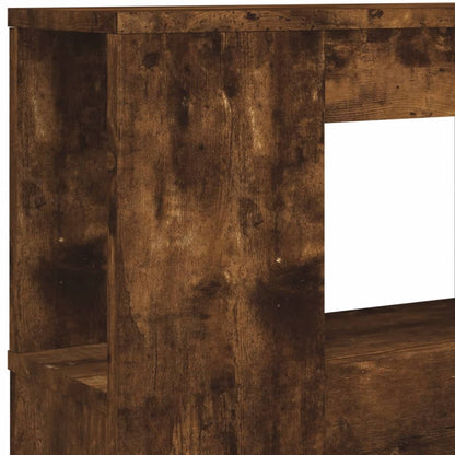 Hoofdeinde Met Led 40X8,5X03,5 Cm Bewerkt Hout 140 x 103.5 cm Gerookt eiken