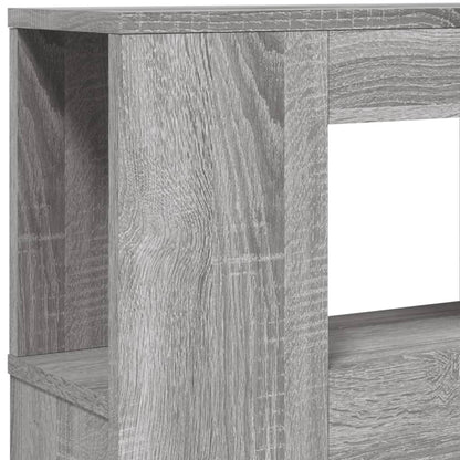 Hoofdeinde Met Led 40X8,5X03,5 Cm Bewerkt Hout 140 x 103.5 cm Grijs sonoma