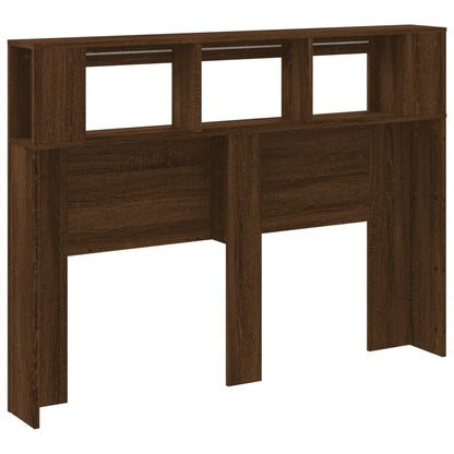 Hoofdeinde Met Led 40X8,5X03,5 Cm Bewerkt Hout Bruineiken 140 x 103.5 cm bruin eikenkleur