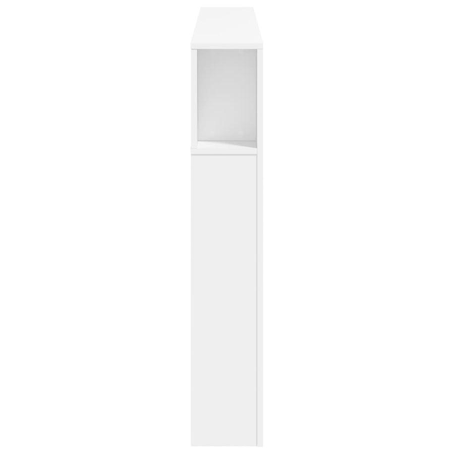 Hoofdeinde Met Led 60X8,5X03,5 Cm Bewerkt Hout 160 x 103.5 cm Wit