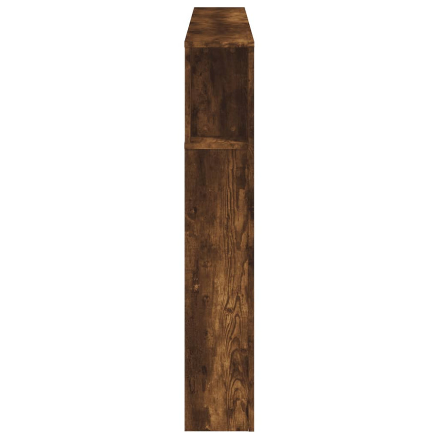 Hoofdeinde Met Led 60X8,5X03,5 Cm Bewerkt Hout 160 x 103.5 cm Gerookt eiken
