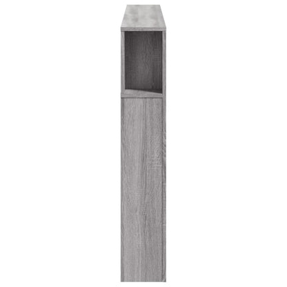 Hoofdeinde Met Led 60X8,5X03,5 Cm Bewerkt Hout 160 x 103.5 cm Grijs sonoma