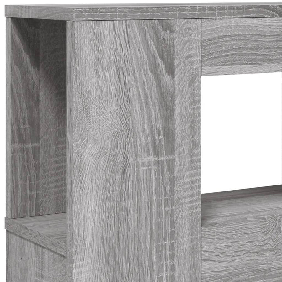 Hoofdeinde Met Led 60X8,5X03,5 Cm Bewerkt Hout 160 x 103.5 cm Grijs sonoma