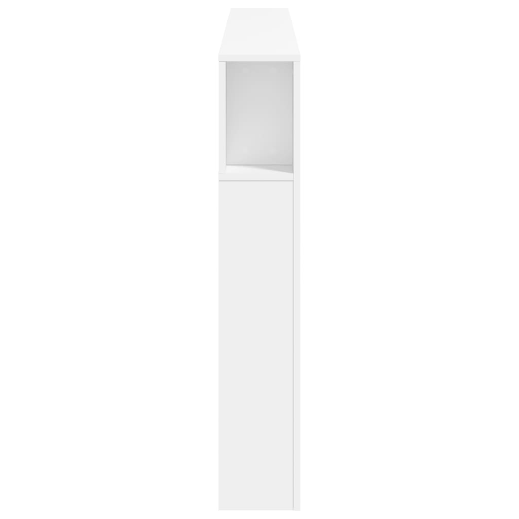 Hoofdeinde Met Led 80X8,5X03,5 Cm Bewerkt Hout 180 x 103.5 cm Wit