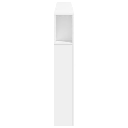 Hoofdeinde Met Led 80X8,5X03,5 Cm Bewerkt Hout 180 x 103.5 cm Wit