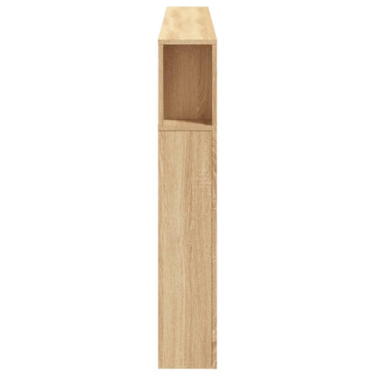 Hoofdbord Met Led 80X8,5X03,5 Cm Bewerkt Hout 180 x 103.5 cm Sonoma eiken