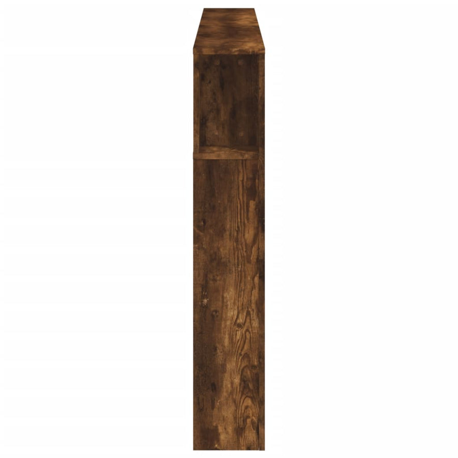 Hoofdeinde Met Led 80X8,5X03,5 Cm Bewerkt Hout 180 x 103.5 cm Gerookt eiken