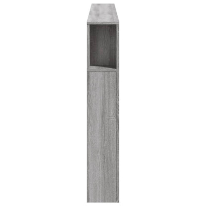 Hoofdeinde Met Led 80X8,5X03,5 Cm Bewerkt Hout 180 x 103.5 cm Grijs sonoma