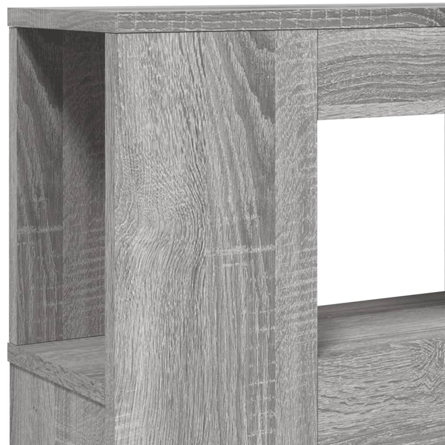 Hoofdeinde Met Led 80X8,5X03,5 Cm Bewerkt Hout 180 x 103.5 cm Grijs sonoma
