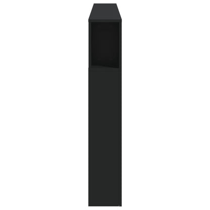 Hoofdeinde Met Led 200X8,5X03,5 Cm Bewerkt Hout 200 x 103.5 cm Zwart