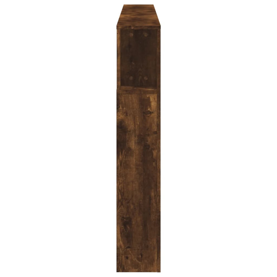Hoofdeinde Met Led 200X8,5X03,5 Cm Bewerkt Hout 200 x 103.5 cm Gerookt eiken