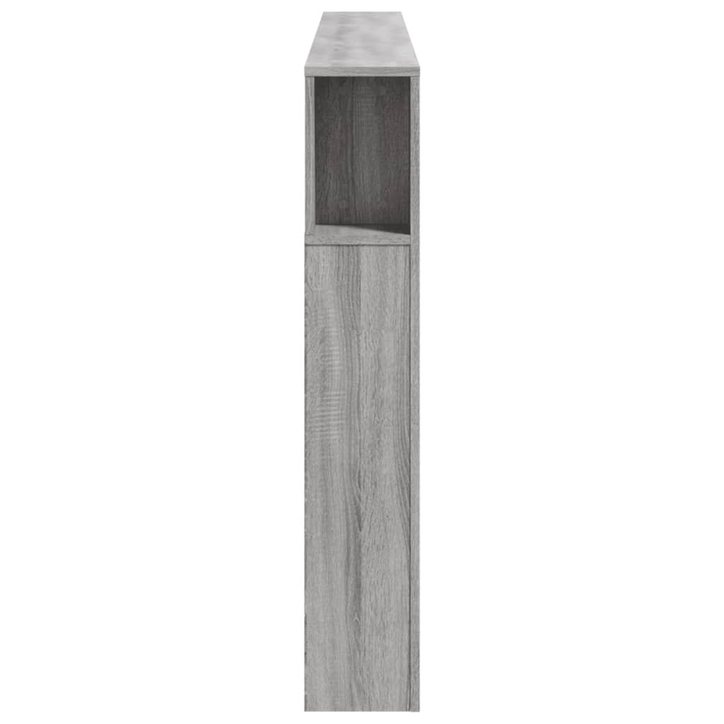 Hoofdeinde Met Led 200X8,5X03,5 Cm Bewerkt Hout 200 x 103.5 cm Grijs sonoma