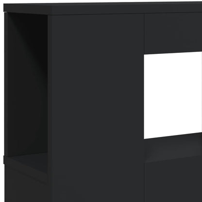 Hoofdeinde Met Led 220X8,5X03,5 Cm Bewerkt Hout 220 x 103.5 cm Zwart