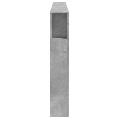 Hoofdeinde Met Led 220X8,5X03,5 Cm Bewerkt Hout 220 x 103.5 cm Betongrijs