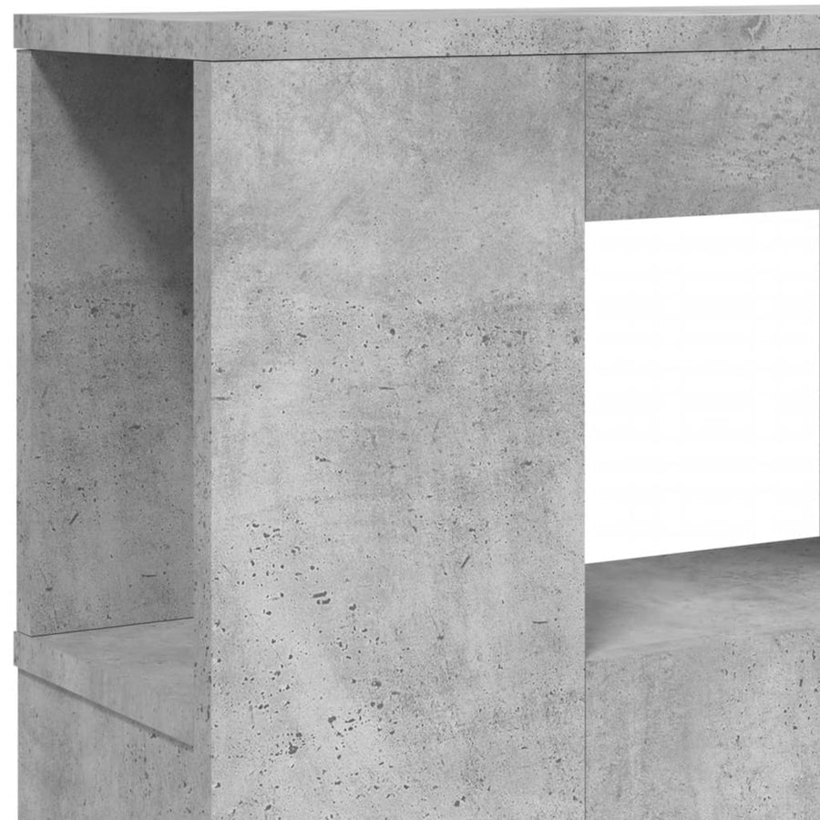 Hoofdeinde Met Led 220X8,5X03,5 Cm Bewerkt Hout 220 x 103.5 cm Betongrijs