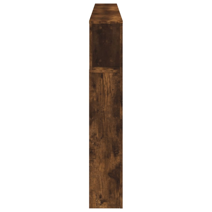 Hoofdeinde Met Led 220X8,5X03,5 Cm Bewerkt Hout 220 x 103.5 cm Gerookt eiken
