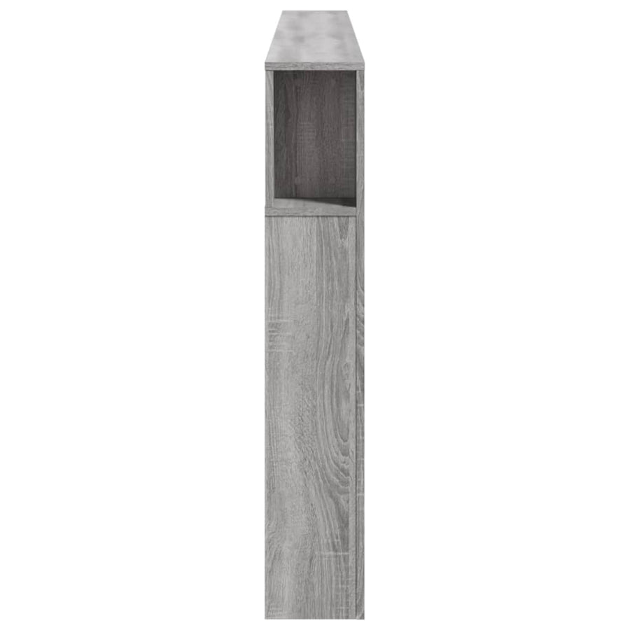 Hoofdeinde Met Led 220X8,5X03,5 Cm Bewerkt Hout 220 x 103.5 cm Grijs sonoma