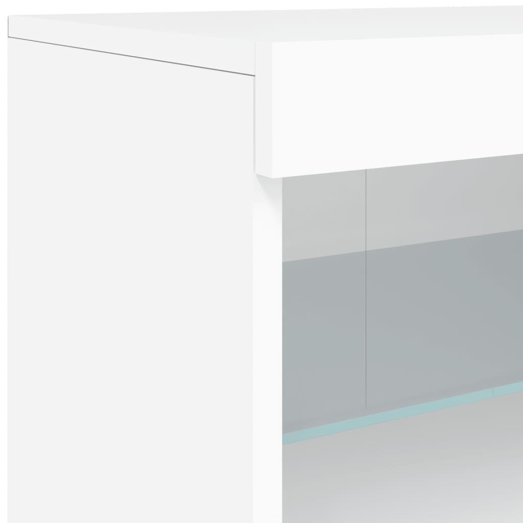 Dressoir Met Led-Verlichting 62X37X67 Cm Wit