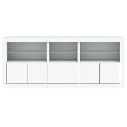 Dressoir Met Led-Verlichting 62X37X67 Cm Wit