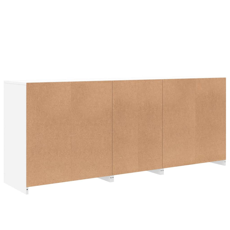 Dressoir Met Led-Verlichting 62X37X67 Cm Wit
