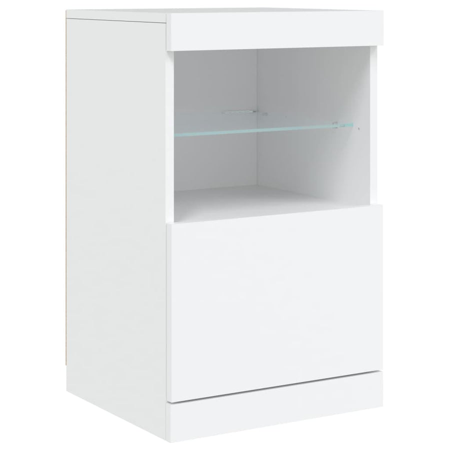 Dressoir Met Led-Verlichting 62X37X67 Cm Wit