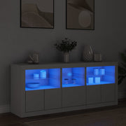 Dressoir 162x37x67 cm wit LED