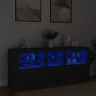 Dressoir Met Led-Verlichting 62X37X67 Cm Zwart