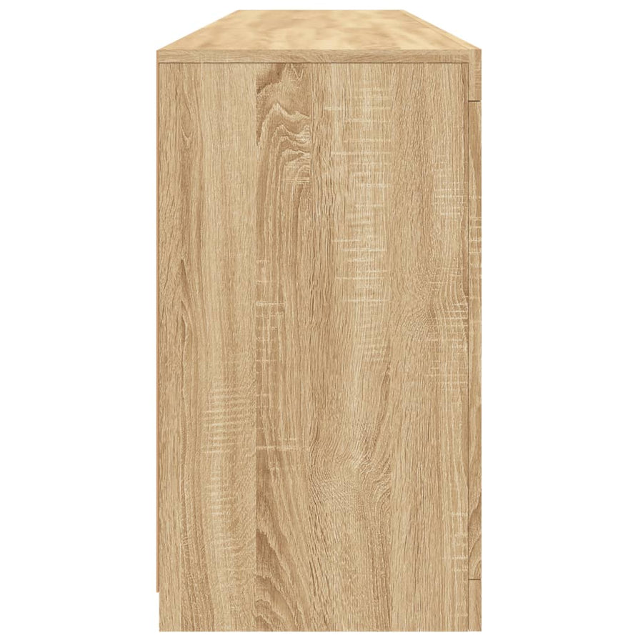 Dressoir Met Led-Verlichting 62X37X67 Cm Kleurig Sonoma eiken