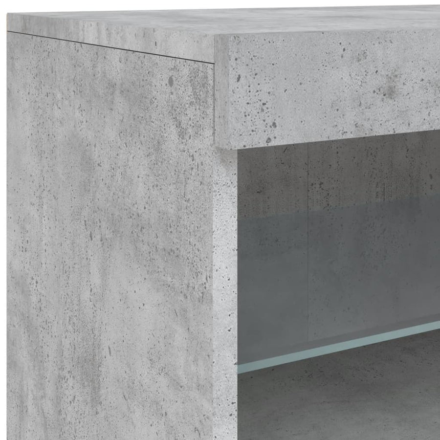 Dressoir Met Led-Verlichting 62X37X67 Cm Betongrijs