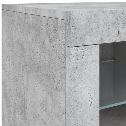 Dressoir Met Led-Verlichting 62X37X67 Cm Betongrijs