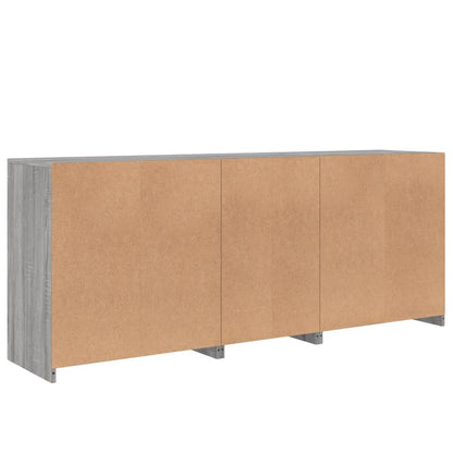 Dressoir Met Led-Verlichting 62X37X67 Cm Grijs sonoma