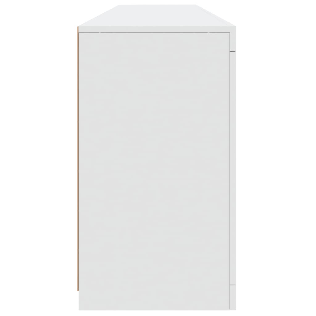 Dressoir Met Led-Verlichting 8,5X37X67 Cm Wit