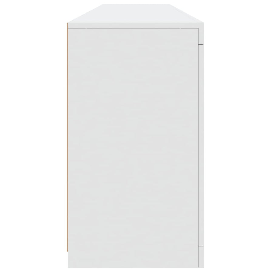 Dressoir Met Led-Verlichting 8,5X37X67 Cm Wit