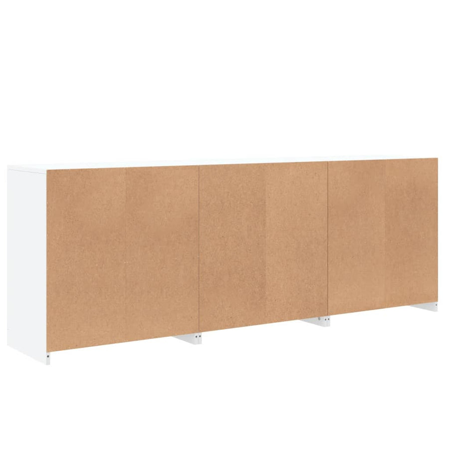 Dressoir Met Led-Verlichting 8,5X37X67 Cm Wit