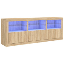 Dressoir Met Led-Verlichting 8,5X37X67 Cm Kleurig Sonoma eiken