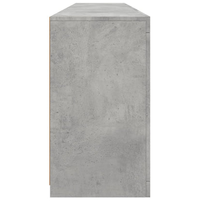 Dressoir Met Led-Verlichting 8,5X37X67 Cm Betongrijs