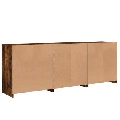 Dressoir Met Led-Verlichting 8,5X37X67 Cm Kleur Gerookt eiken