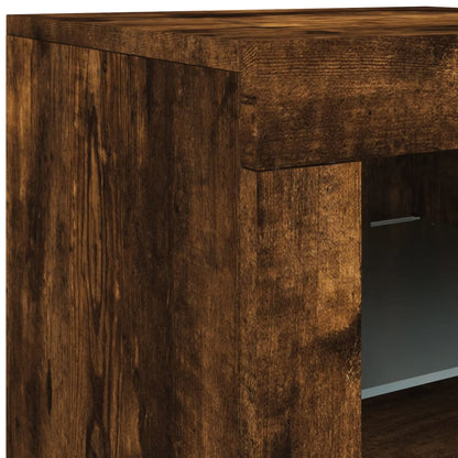 Dressoir Met Led-Verlichting 8,5X37X67 Cm Kleur Gerookt eiken