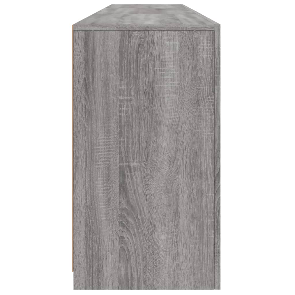 Dressoir Met Led-Verlichting 8,5X37X678 Cm Eiken Grijs sonoma
