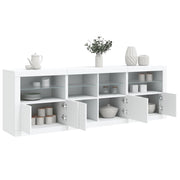 Dressoir 202x37x67 cm wit LED