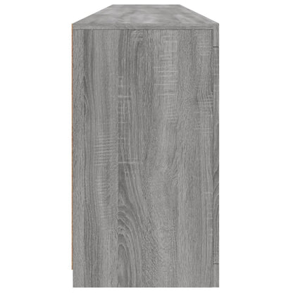 Dressoir Met Led-Verlichting 202X37X67 Cm Eiken Grijs sonoma