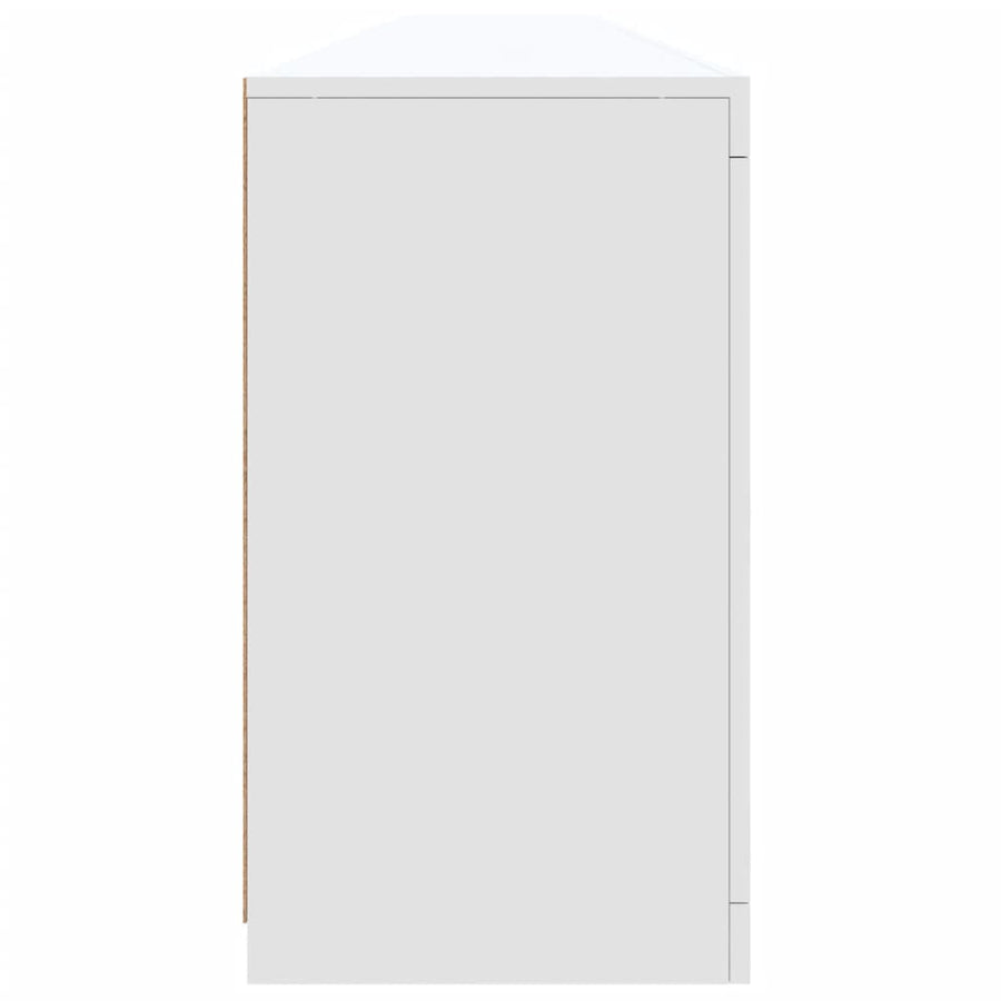 Dressoir Met Led-Verlichting 283X37X67 Cm Wit
