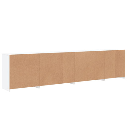 Dressoir Met Led-Verlichting 283X37X67 Cm Wit