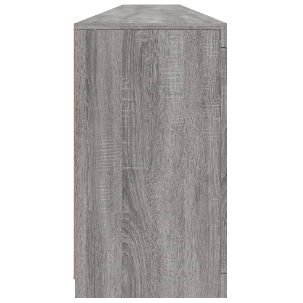 Dressoir Met Led-Verlichting 283X37X67 Cm Eiken Grijs sonoma