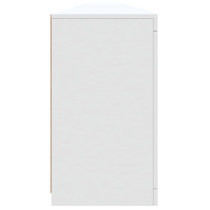 Dressoir Met Led-Verlichting 283X37X67 Cm Wit