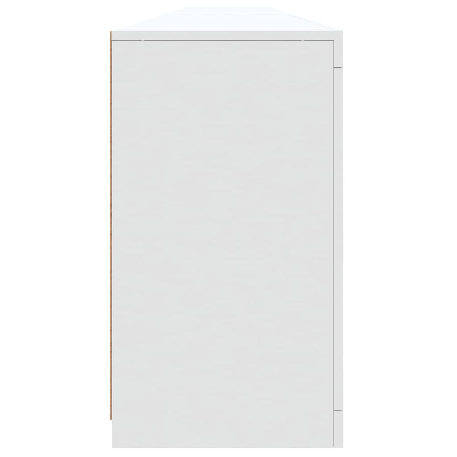 Dressoir Met Led-Verlichting 283X37X67 Cm Wit